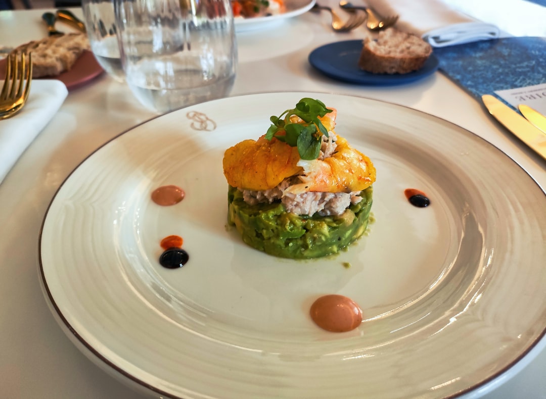 Luxury food gastronomy restaurant Restaurant Le refectoire from the Vranken-Pommery champagne domain in Reims, France.